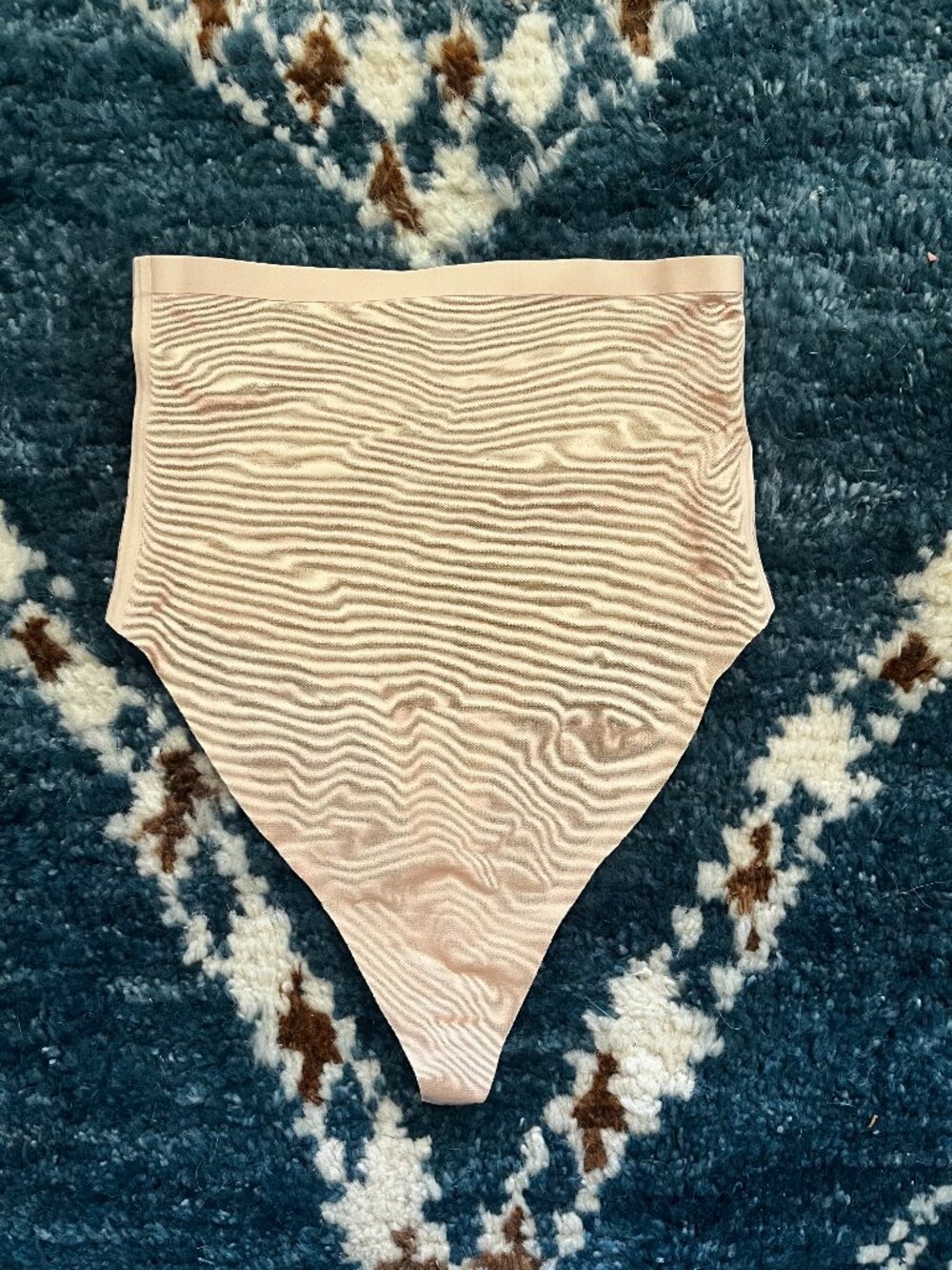 SKIMS HIGH WAIST SUMMER MESH THONG
